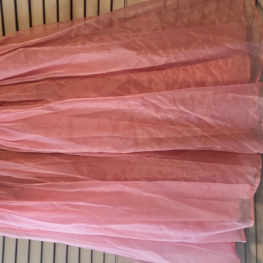 Brenda Knight x Free People Anne Tulle Maxi Skirt Mauve Pink Fairy Cottage - Picture 3 of 13